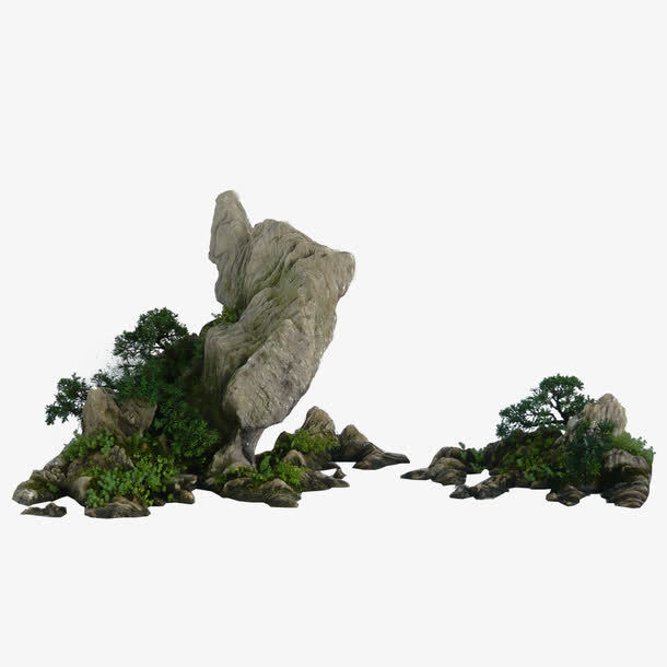 假山高清素材 亭子 假山 园林 园林假山.
