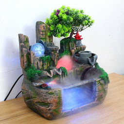 假山流水 融合自然之美的家居风水工艺品